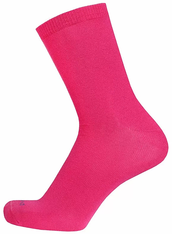 Шкарпетки жіночі бавовняні 8022, малинові - Duna — фото N1