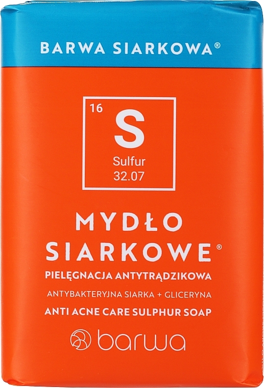 Антибактериальное серное мыло - Barwa Anti-Acne Antibacterial Soap