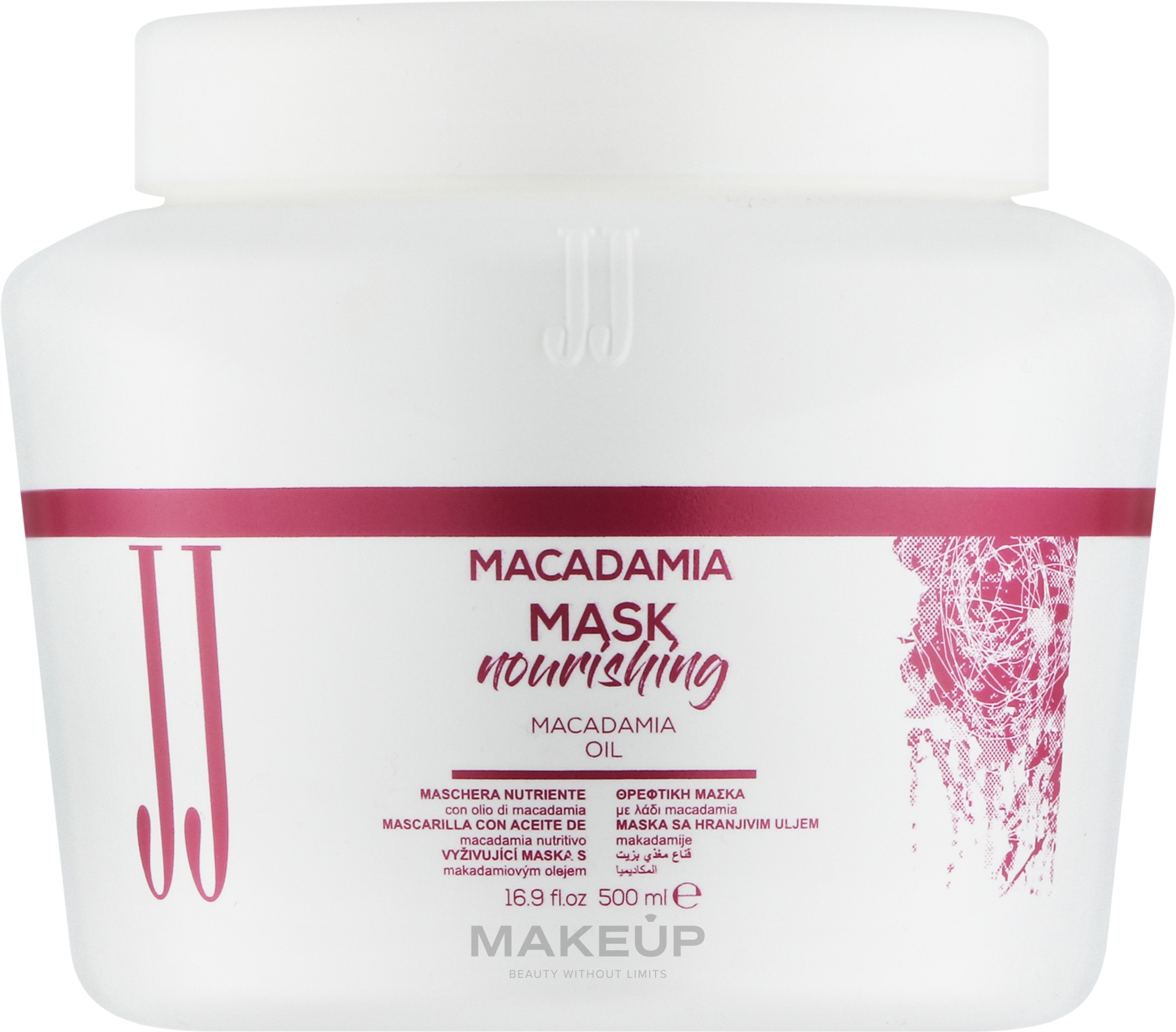 Живильна маска для волосся з олією макадамії - JJ Macadamia Mask Nourishing — фото 500ml