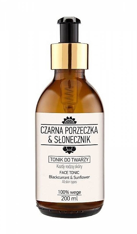Набір - Nova Kosmetyki Czarna Porzeczka & Słonecznik Dry, Normal And Combination Skin Care Set (lip/butter/15ml + f/cr/60ml + f/tonic/200ml + f/oil/200ml) — фото N4