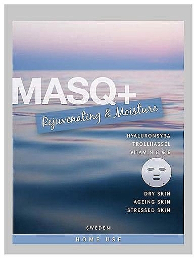 Тканинна маска для обличчя "Омолодження та зволоження" - MASQ+ Rejuvenating & Moisture Sheet Mask — фото N1