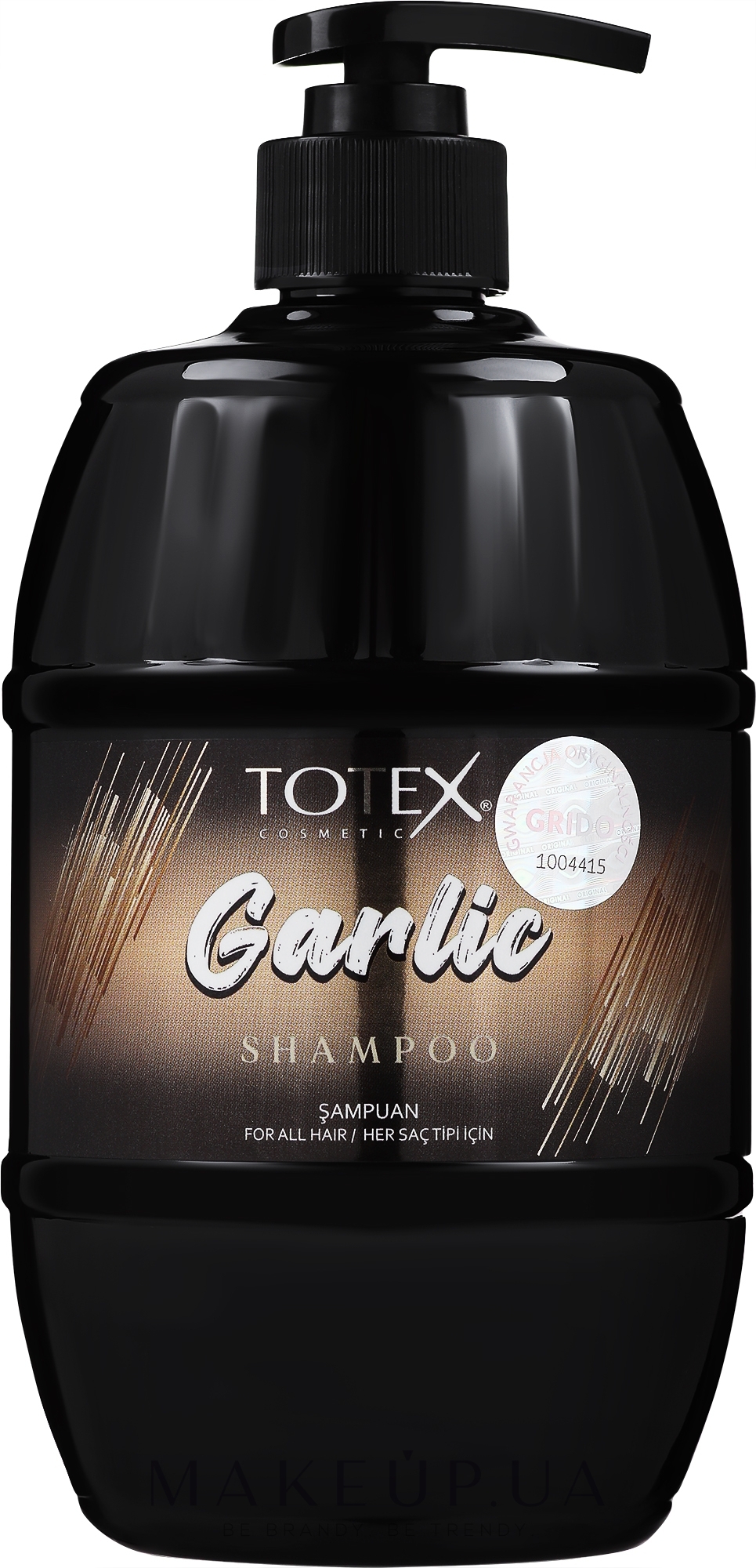 Шампунь для волос с экстрактом чеснока - Totex Cosmetic Garlic Shampoo — фото 750ml