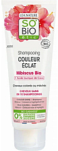 Шампунь для волос - So'Bio Colour Shine Organic Hibiscus Shampoo — фото N1