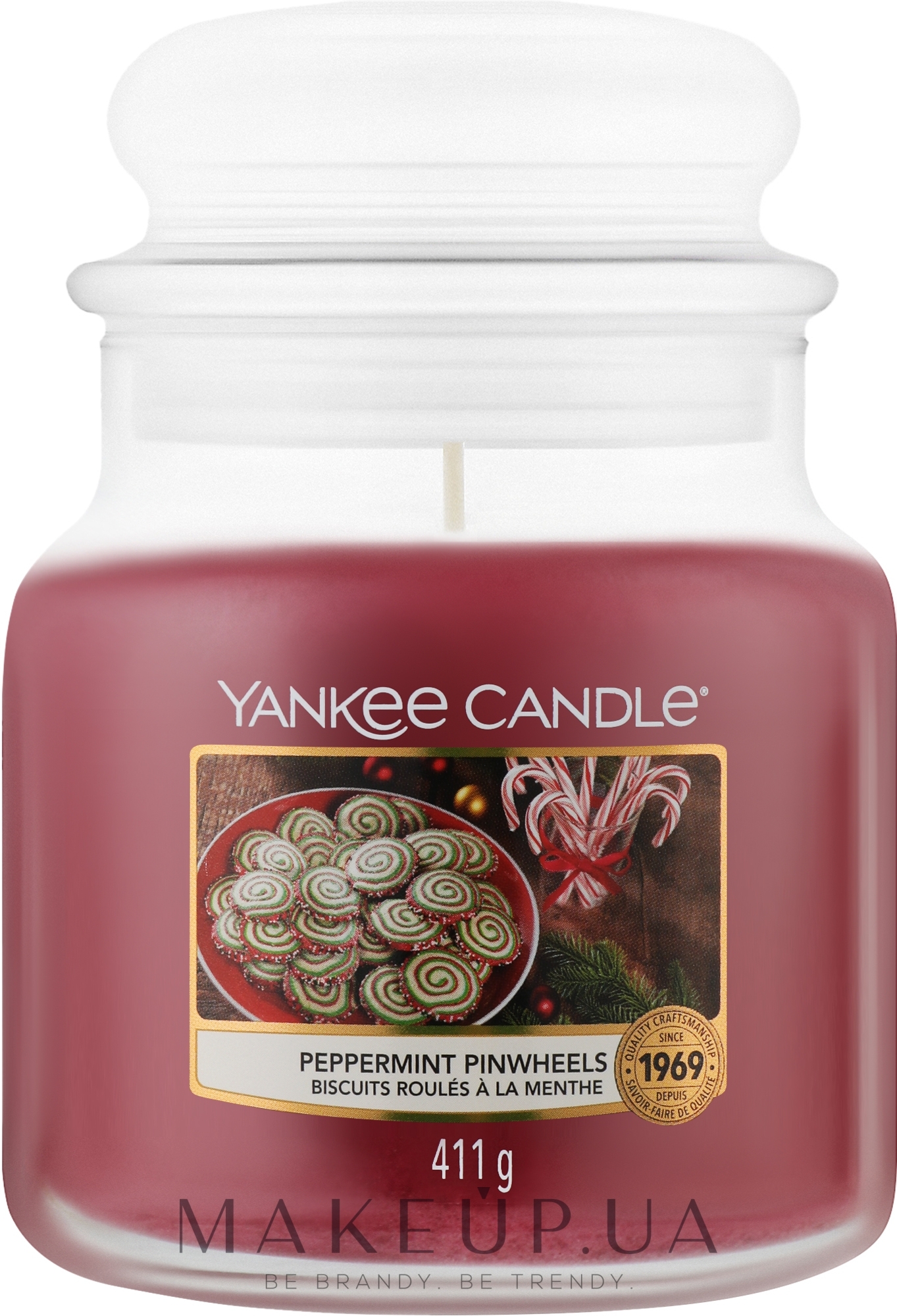 Ароматическая свеча "Мятные вертушки" - Yankee Candle Peppermint Pinwheels — фото 411g