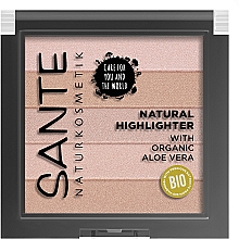Хайлайтер для обличчя - Sante Natural Highlighter With Organic Aloe Vera — фото N2