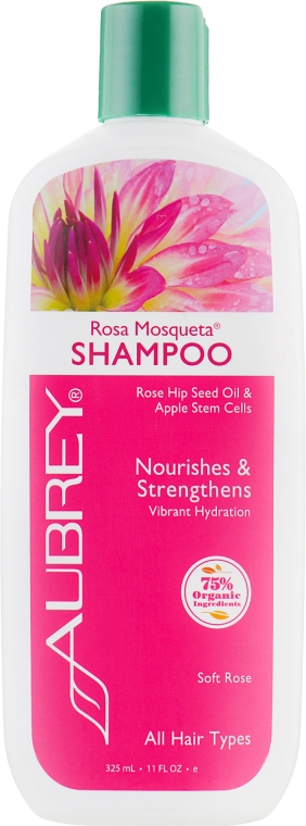 Питательный шампунь «Чилийская роза» для окрашенных волос - Aubrey Organics Nourishing Shampoo Rosa Mosqueta