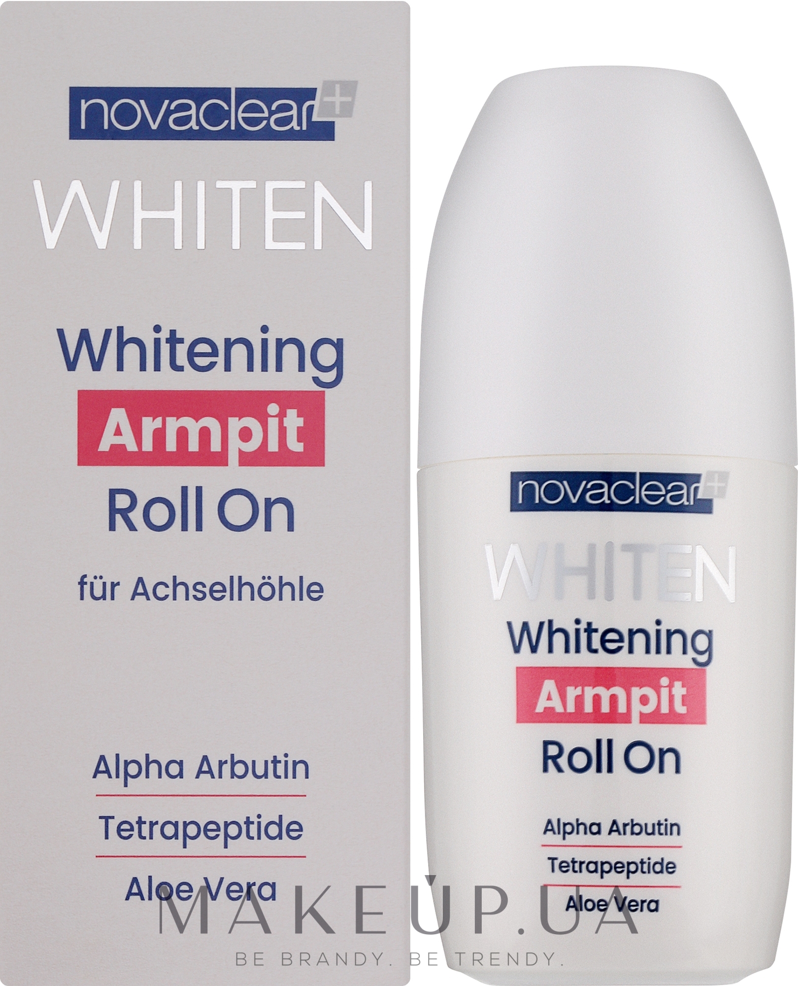 Відбілювальний ролик для зони пахв - Novaclear Whiten Whitening Armpit Roll On — фото 50ml