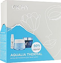 Духи, Парфюмерия, косметика Набор - Vichy Aqualia Thermal (cr/gel/50ml + night/cr/75ml + gel/4ml)