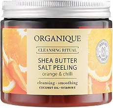Соляний пілінг "Апельсин і чілі" - Organique Shea Butter Salt Peeling Orange & Chilli — фото N1