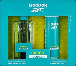 Reebok Cool Your Body For Women - Набор (edt/100ml + deo/150ml) — фото N1
