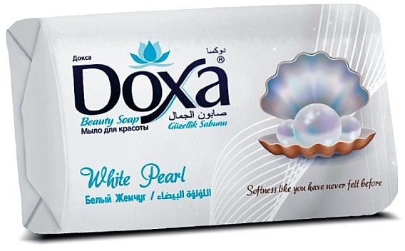 Тверде мило "Білі перли" - Doxa White Pearl Beauty Soap — фото N1
