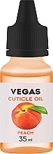 Олія для кутикули "Персик" - Vegas Nail Lacquer Cuticle Oil Reach — фото N1