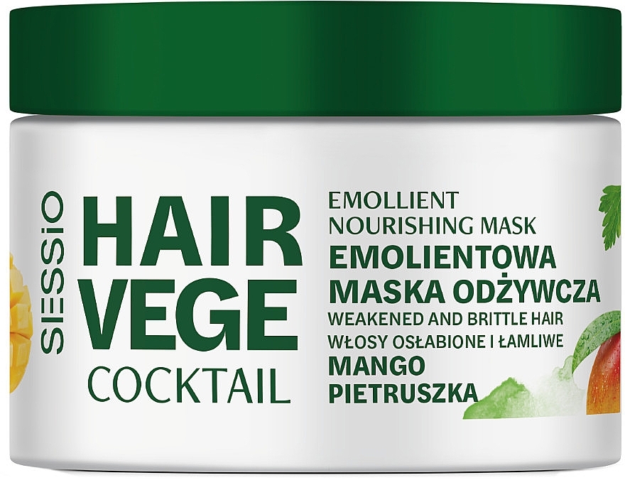Смягчающая питательная маска для волос "Манго и петрушка" - Sessio Hair Vege Cocktail Emollient Nourishing Mask — фото N1