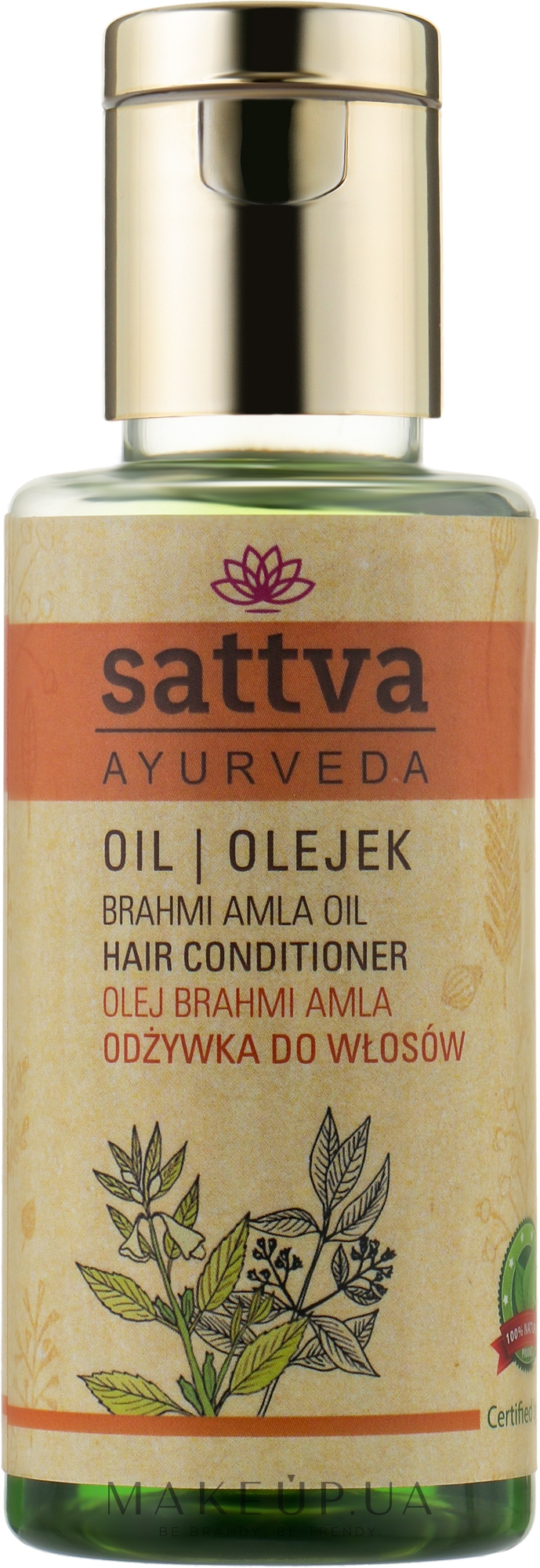 Олія для волосся - Sattva Brahmi Amla Hair Oil — фото 100ml