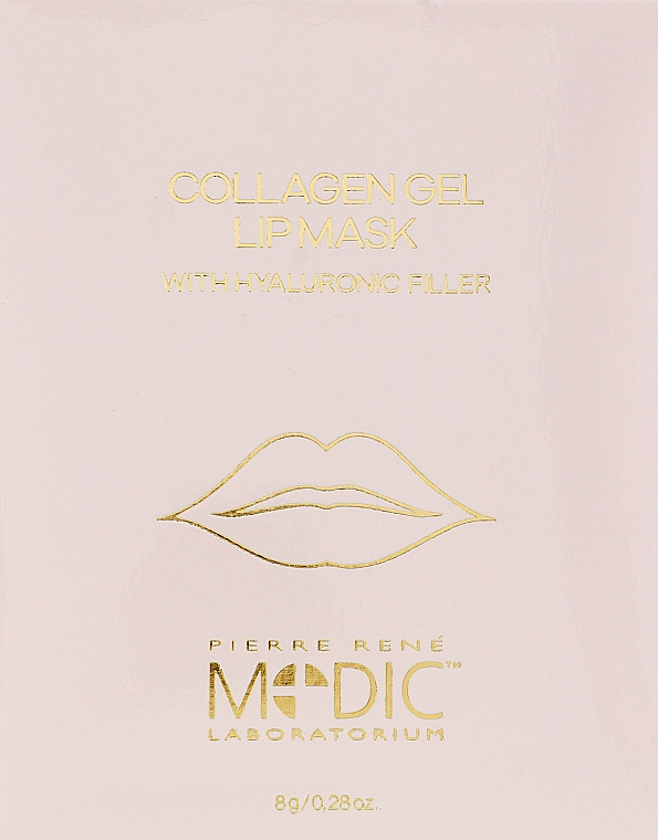 Коллагеновая маска для губ - Pierre Rene Medic Collagen Gel Lip Mask — фото N2