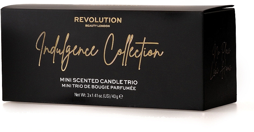 Makeup Revolution Three Scented Candles Indulgence Collection - Набор (candle/40g + candle/40g + candle/40g) — фото N2