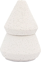 Парфумерія, косметика Ароматичний набір, білий - Paddywax Cypress & Fir Small Tree Stack (candle/155g + Incense Holder)