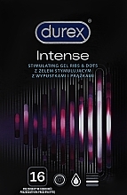 Презервативи рельєфні, 16 шт. - Durex Intense Orgasmic — фото N1