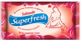 Духи, Парфюмерия, косметика Влажные салфетки для интимной гигиены - Superfresh Intimate