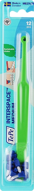 Щітка для міжзубних проміжків, зелена - TePe Interspace Medium — фото N1