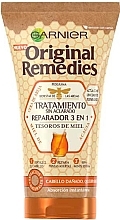 Парфумерія, косметика Незмивний засіб для волосся 3-в-1 "Медові скарби" - Garnier Original Remedies Repairing Honey Treasures Leave-In Treatment