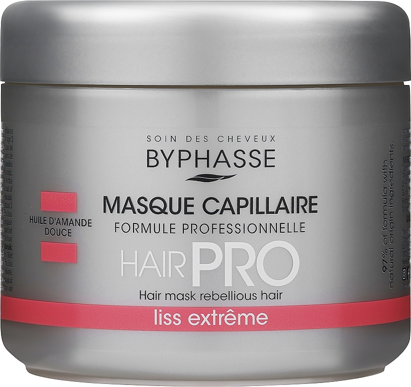 Маска для гладкості і блиску волосся - Byphasse Hair Mask Pro Liss Extreme