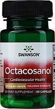 Дієтична добавка "Октакозанол. Максимальна сила", 30 шт. - Swanson Octacosanol Maximum-Strength 20 mg — фото N1