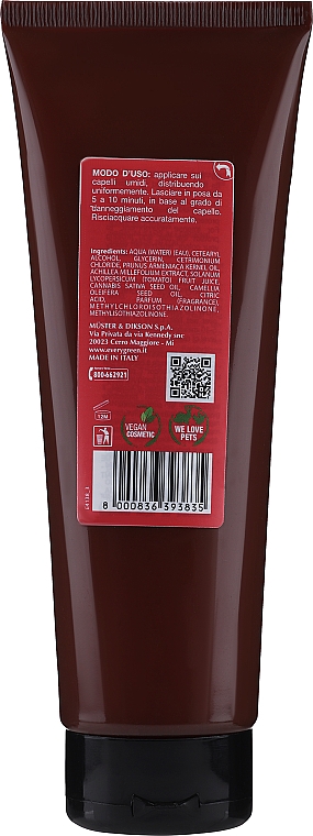 Маска для окрашенных и обработанных волос, с маслом абрикоса, томатным соком - Dikson EG Colored Hair — фото N4