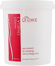Альгінатна маска "Омега 3" з екстрактом журавлини для активного зволоження та живлення шкіри - La Grace Omega 3 Masque Peel-off — фото N3