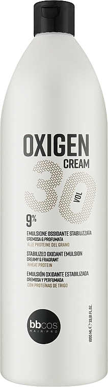 Окисник кремоподібний 9% - BBcos Oxigen Cream 30 Vol — фото N2