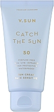 Духи, Парфюмерия, косметика Солнцезащитный крем для лица - V.Sun Catch The Sun Sensitive Perfume Free Sun Cream SPF50
