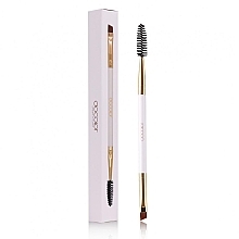 Парфумерія, косметика Пензлик для брів DB04 двосторонній - Docolor Angled Eye Brow Brush