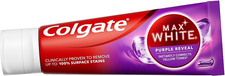 Освіжальна зубна паста - Colgate Max White Purple Reveal Toothpaste — фото N2
