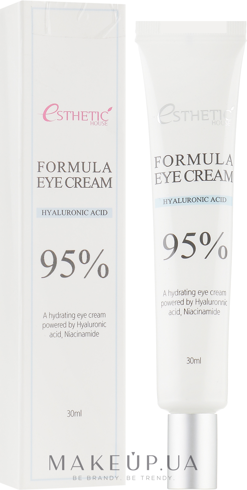 Зволожувальний крем для шкіри навколо очей з гіалуроновою кислотою і ніацинамідом - Esthetic House Formula Eye Cream Hyaluronic Acid 95% — фото 30ml