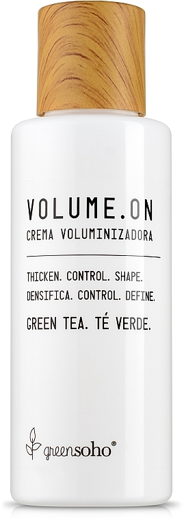Крем для придания объема волосам - GreenSoho Volume.On (мини) — фото N1