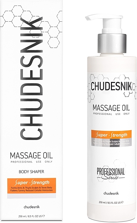 Олія для тіла масажна універсальна, для гігієнічного, антицелюлітного, спортивного, апаратного масажу - Chudesnik Massage Oil — фото N2