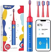 Парфумерія, косметика Дитяча електрична зубна щітка, синя - Bitvae Smart K7S Kids Blue