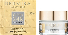 Крем для обличчя  - Dermika Gold 24k Total Benefit Youth Stimulator 55+ — фото N2