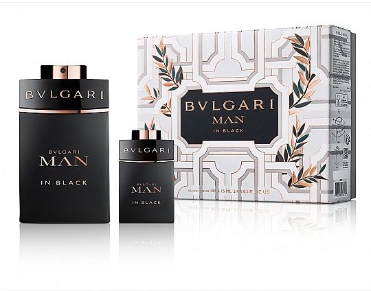 Bvlgari Man In Black Gift Set For Men - Набір (edp/100ml + edp/15ml) — фото N1