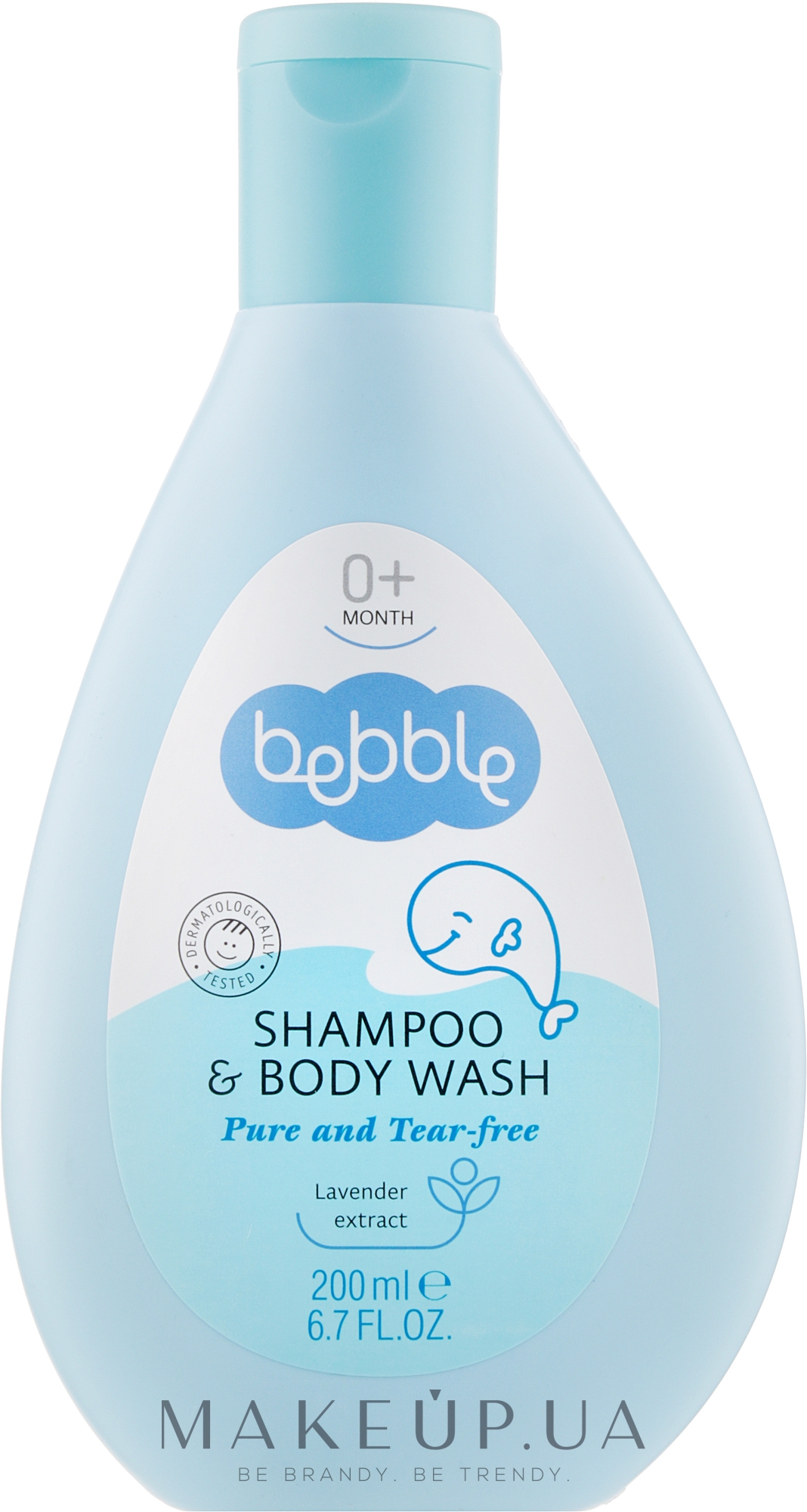 Дитячий шампунь для волосся і тіла "Лаванда" - Bebble — фото 200ml