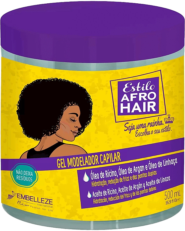 Гель для укладки волос - Novex Afro Hair Style Gel — фото N1