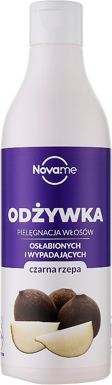 Зміцнювальний кондиціонер для волосся "Чорна ріпа" - Novame — фото N1