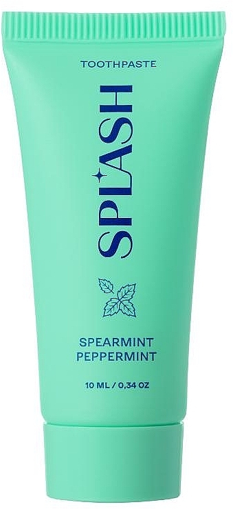 Зубная паста освежающая с отбеливающим эффектом со вкусом мяты - Splash Spearmint Peppermint Toothpaste (мини)