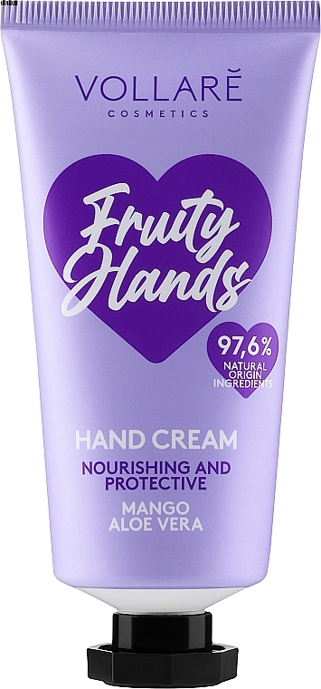 Крем для рук "Манго + алое" - Vollare Vegan Fruity Hands Hand Cream — фото N1