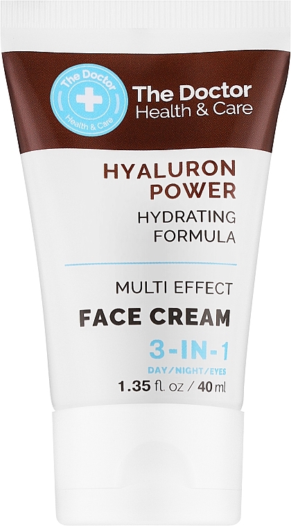 Крем для лица 3 в 1 - The Doctor Health & Care Hyaluron Power Face Cream — фото N1