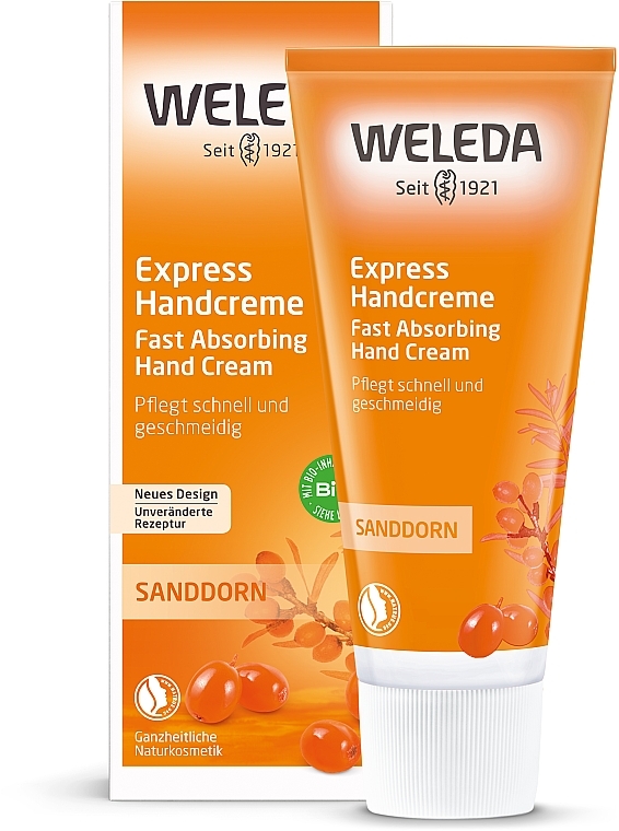 Обліпиховий крем для рук експрес-догляд - Weleda Sanddorn Handcreme — фото N2