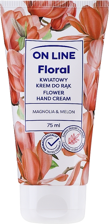 Крем для рук "Магнолия и дыня" - On Line Floral Flower Magnolia & Melon Hand Cream — фото N1