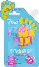 Крем для п'ят і пальчиків з маслом ши та олією м'яти - 7 Days Happy Feet — фото N1