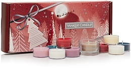 Набір - Yankee Candle Christmas Sets Bright Lights (candle/10pcs + candlestick/1pc) — фото N2