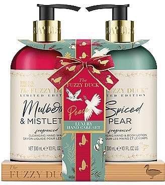 Набор - Baylis & Harding The Fuzzy Duck Winter Wonderland Luxury Hand Care Gift Set (h/wash/300ml + h/b/lot/300ml) — фото N1